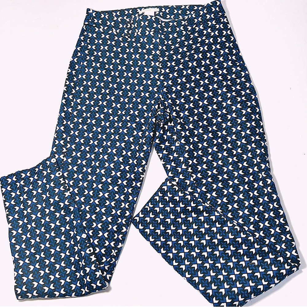 H&M | Geometric Pattern Print Cropped Pants // 2